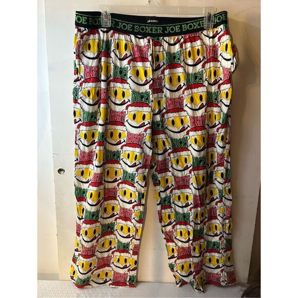Joe boxer 2x Christmas Santa hat naughty or nice elastic pants unisex rn#420000 - Picture 1 of 5